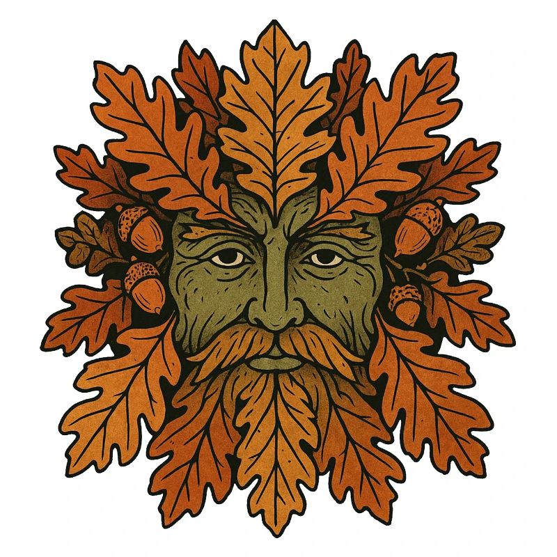 Geistgesicht der Herbst-Eiche