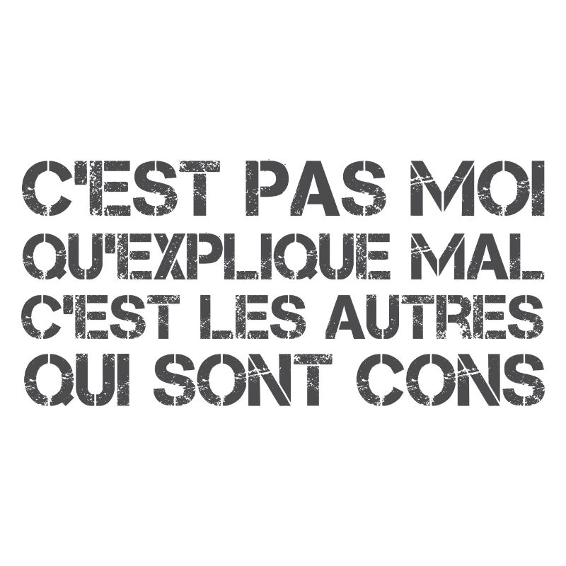 C'est pas moi qu'explique mal