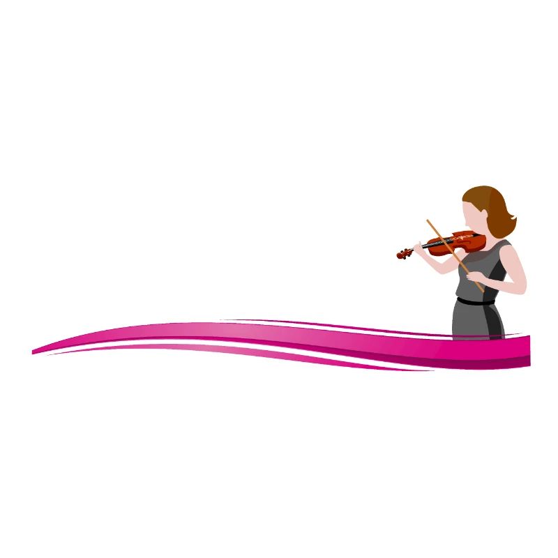 Violinist on a wave