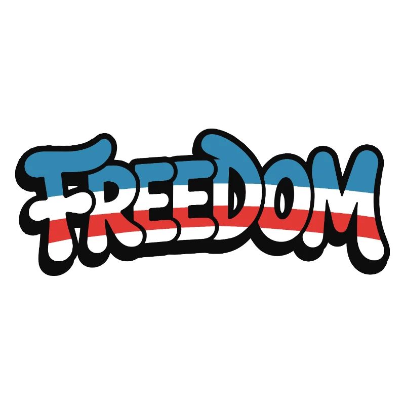 Freedom Typography Statement Design