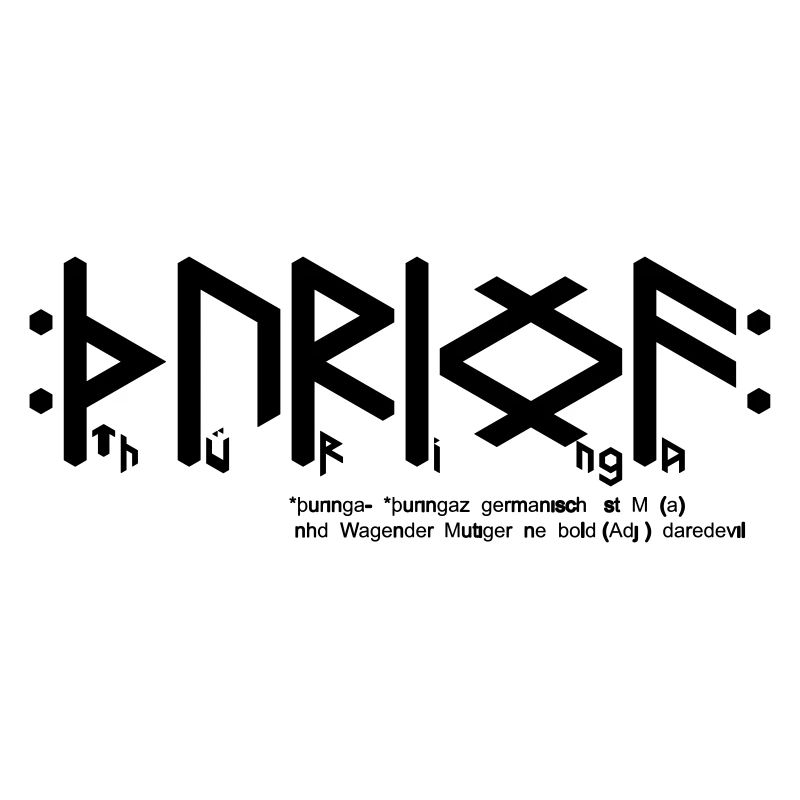 Thuringian "Þuringa" + Info [heathen roots_01]QRF0©