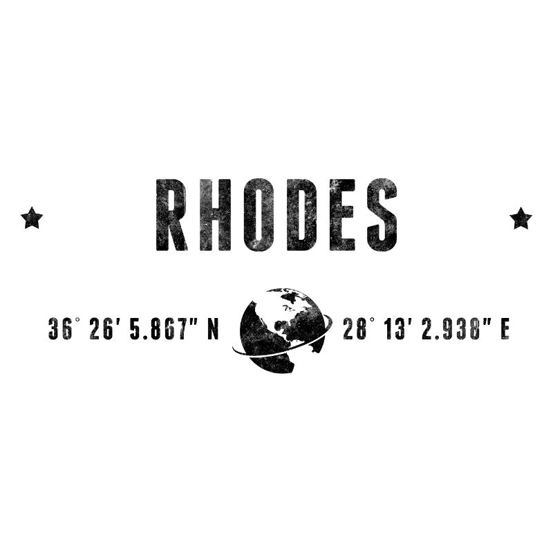 Rhodes Stylized Geographical Coordinates