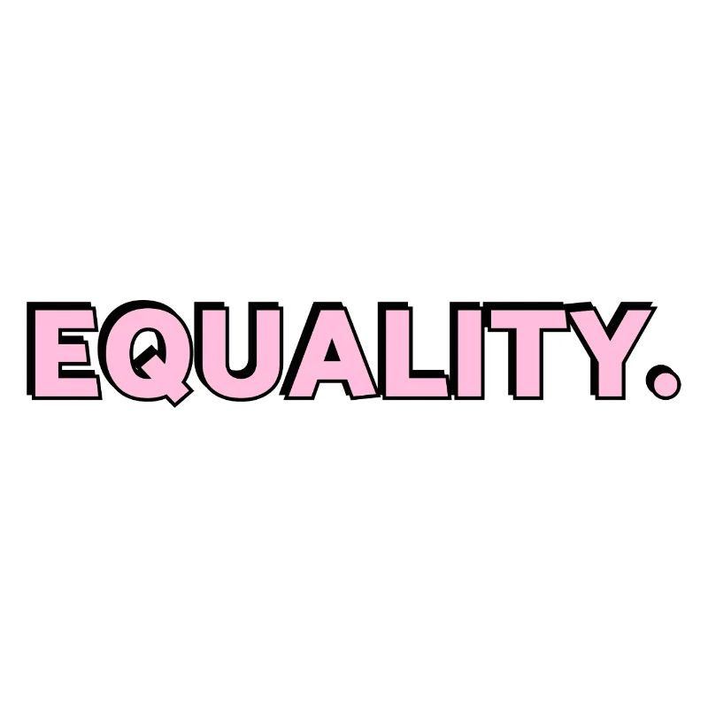 EQUALITY pink text LGBTQ Pride Month
