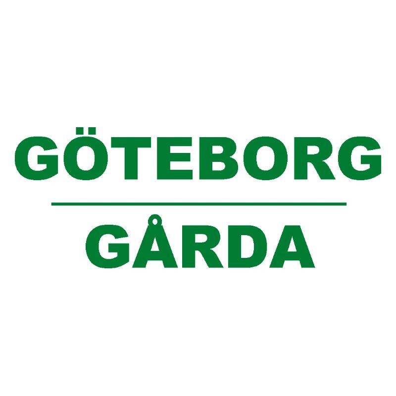 Göteborg Gårda – Design vert-noir