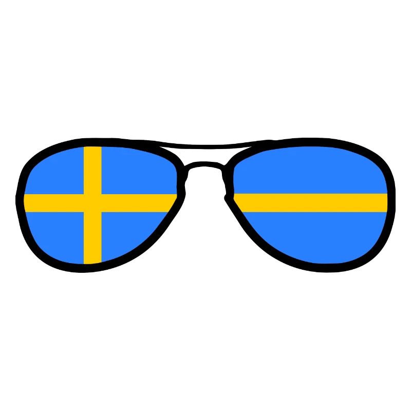 Lunettes - Drapeau Suède