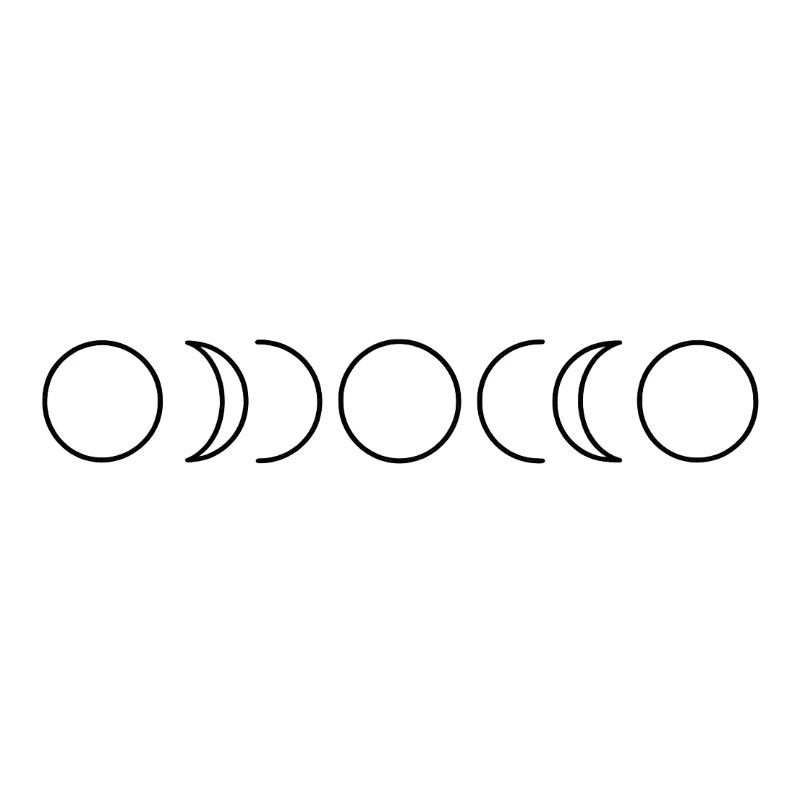 Celestial Phases Moon Art Design