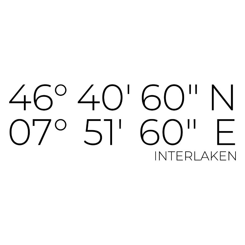 coordinates Interlaken, Switzerland