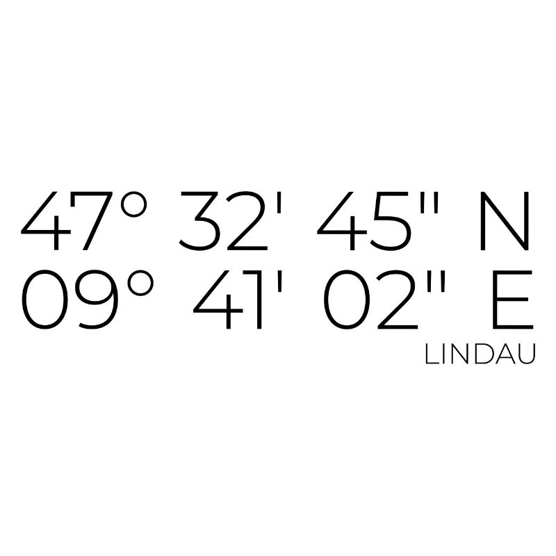 Coordinates Lindau Lake Constance