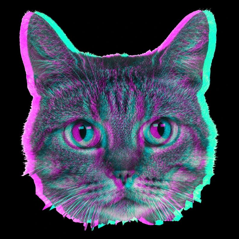 Tête de chat - Rétro