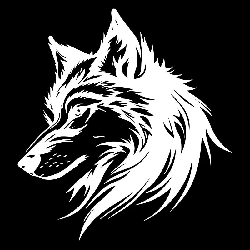 Silhouette de loup