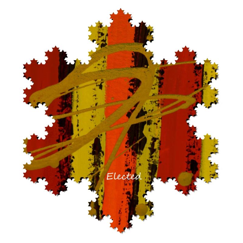 Art Moderne- Coloré- Unique - Flocon de neige