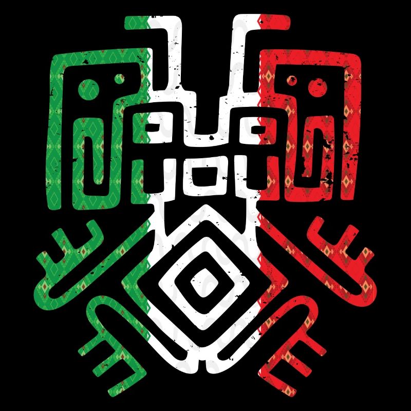 Symbole aztèque Maya mexicain Drapeau mexicain Bec-en-sabot
