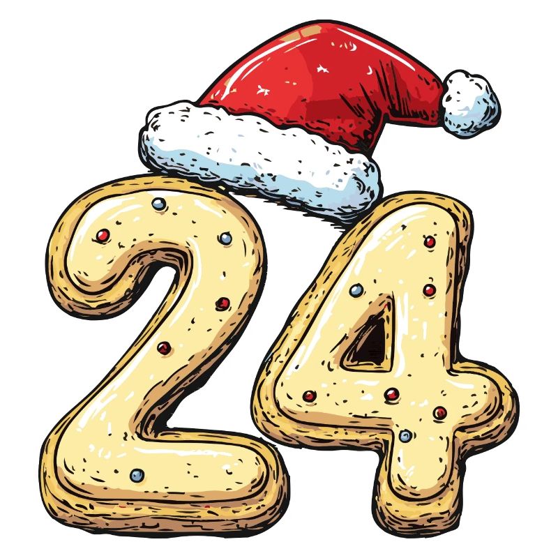 Biscuit de Noël à 24 chiffres