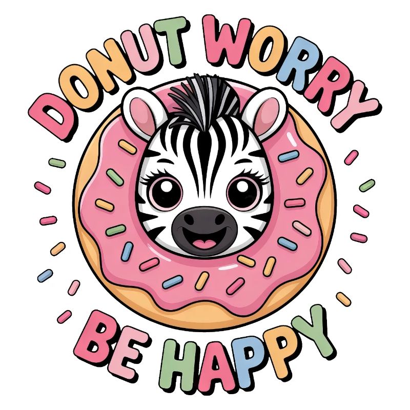 Zebra Donut Candy Dessert Bakery Fun