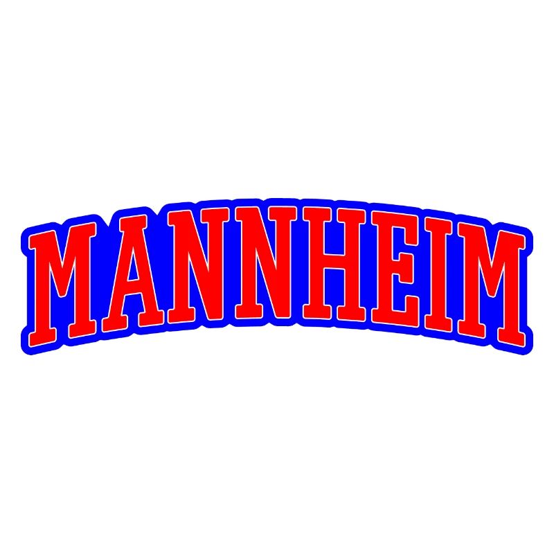 Marque de mots Mannheim Rouge Bleu