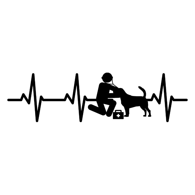 Palpitations de la figure de bâton vétérinaire