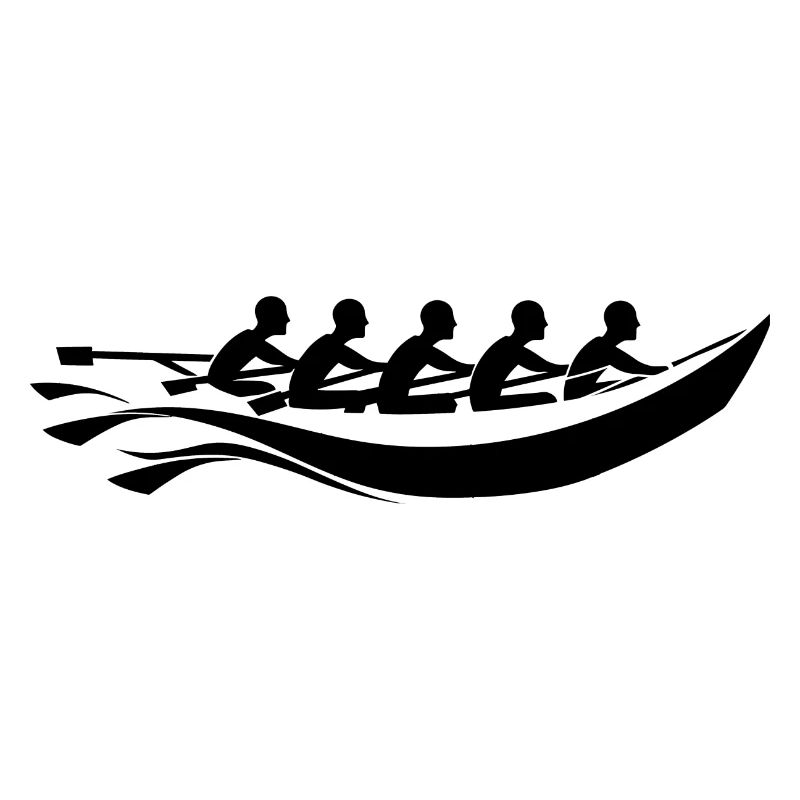 Look de dessin animé de l’équipe d’aviron
