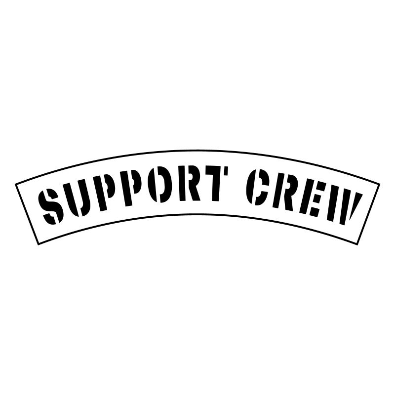 Patch de style équipage de soutien