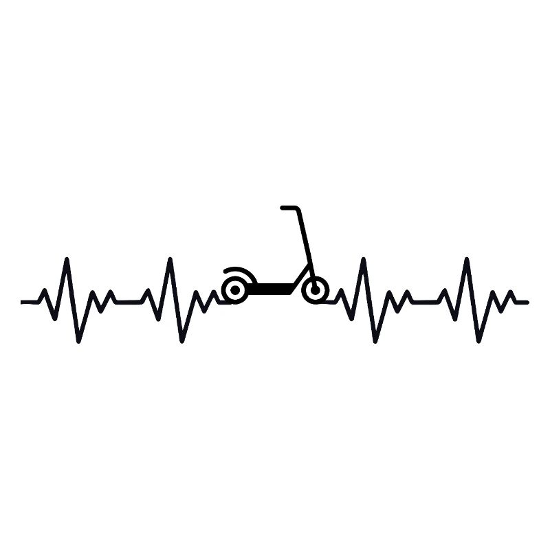 Tretroller Roller EKG Herzschlag Herzfrequenz