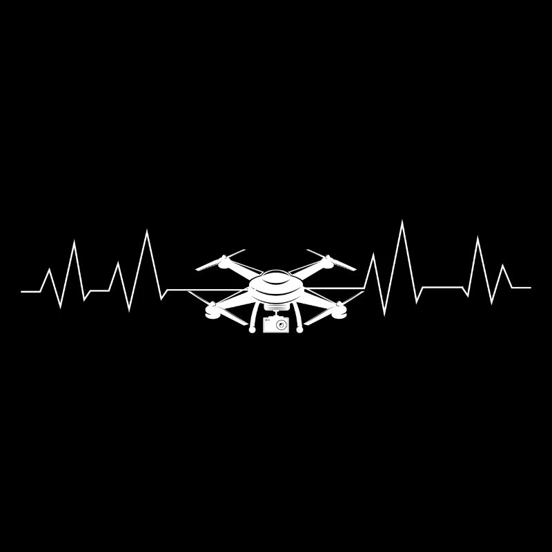 Drone Heartbeat Funny Gift Fun Flying