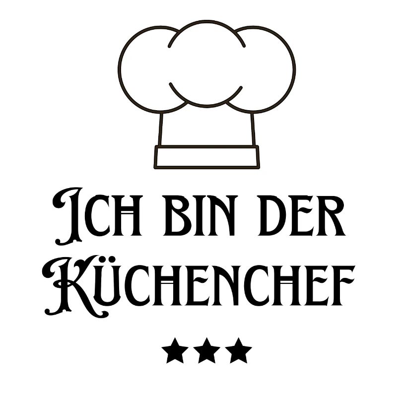 Ich bin der Küchenchef Chef