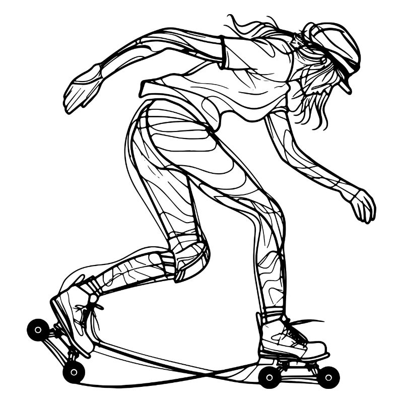Roller skater Drawing