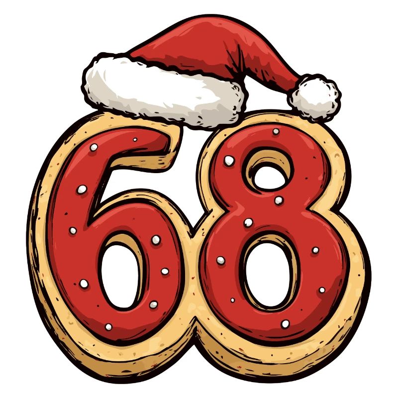 Biscuit de Noël à 68 chiffres