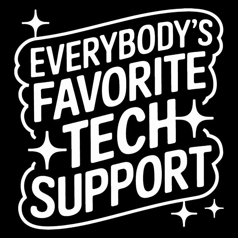 Technischer Support Computerfreak Nerd