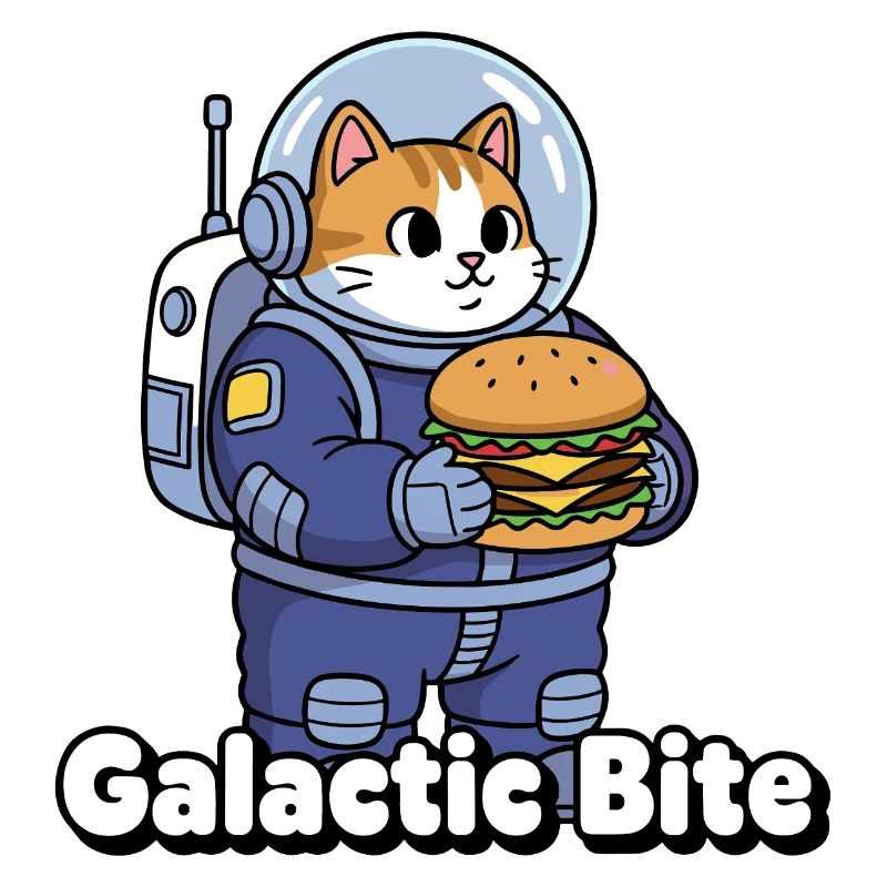 Galactic Cat Astronaut Burger