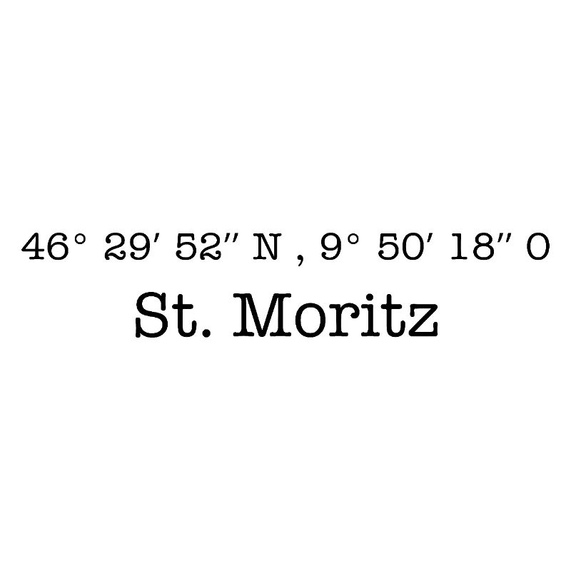 Coordinates Sankt Moritz Switzerland