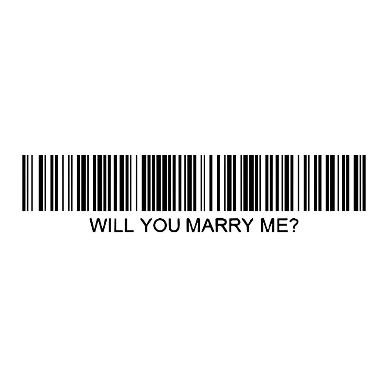 Will you marry me Barcode