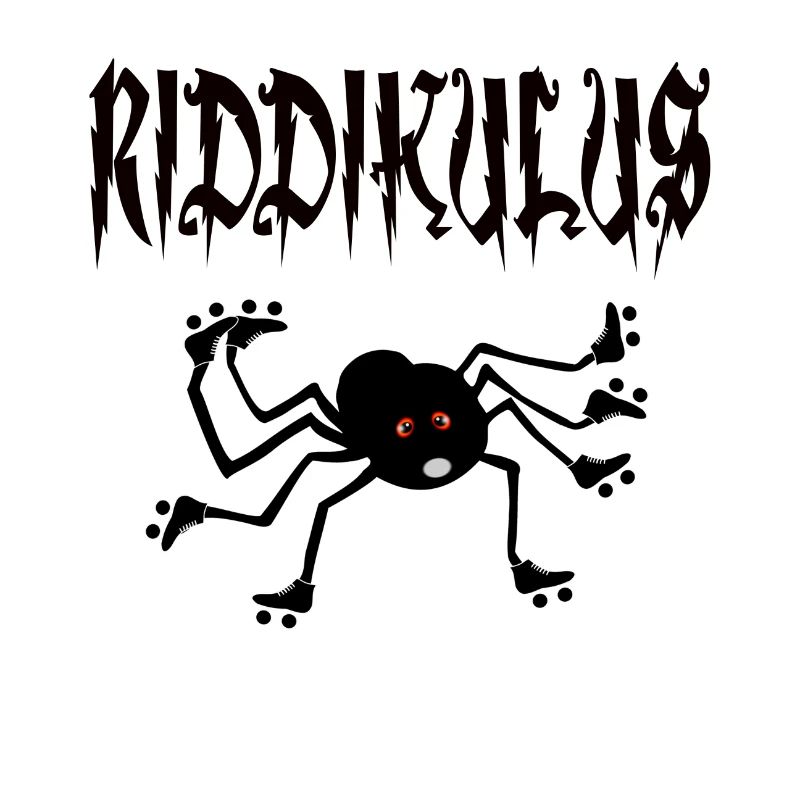 Spinne mit Rollschuhen