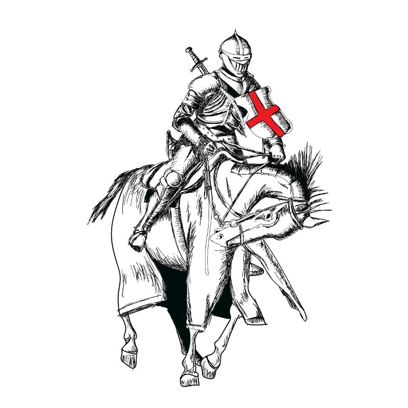 Knight - Crusader - Knight shield - Sword