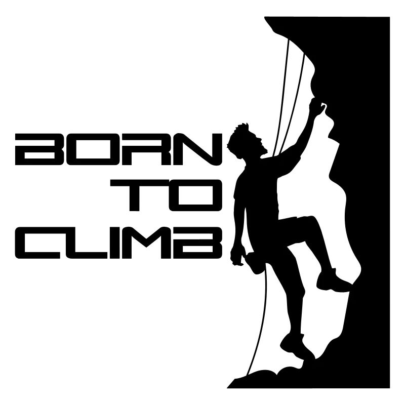 texte né pour grimper né raide mur grimpeur k