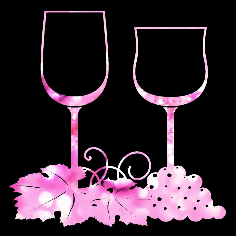 Wine glasses Grape vine leaf