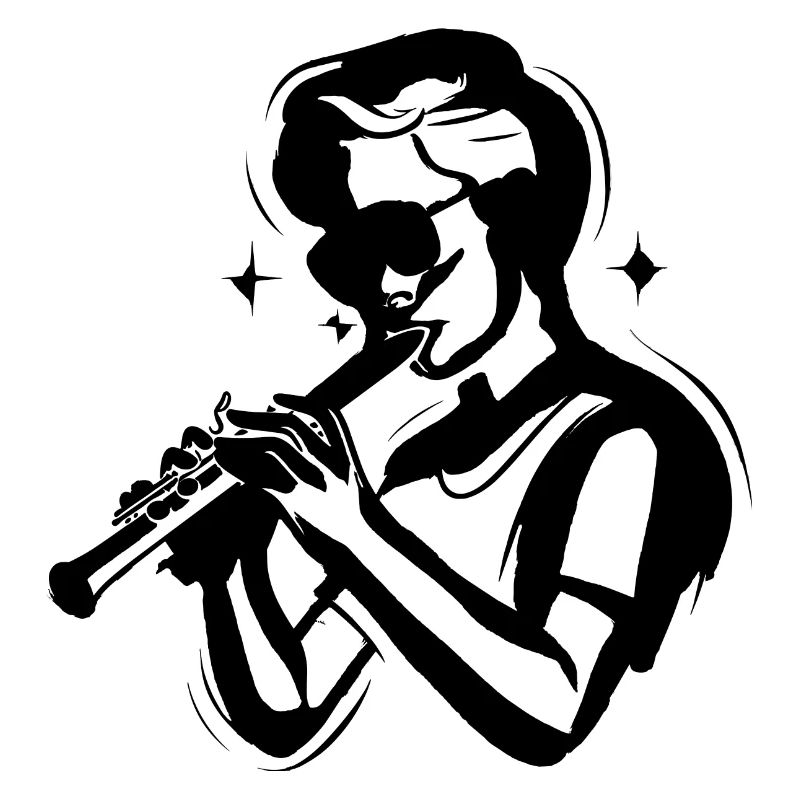 Flute Boy Sketch