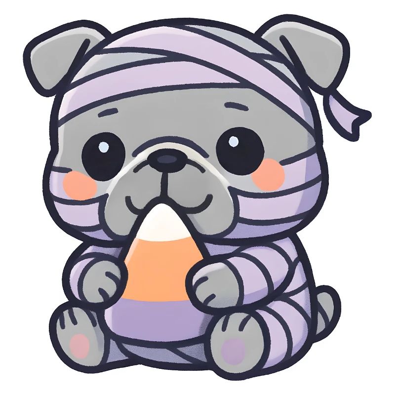 Dog Mummy Candy Corn