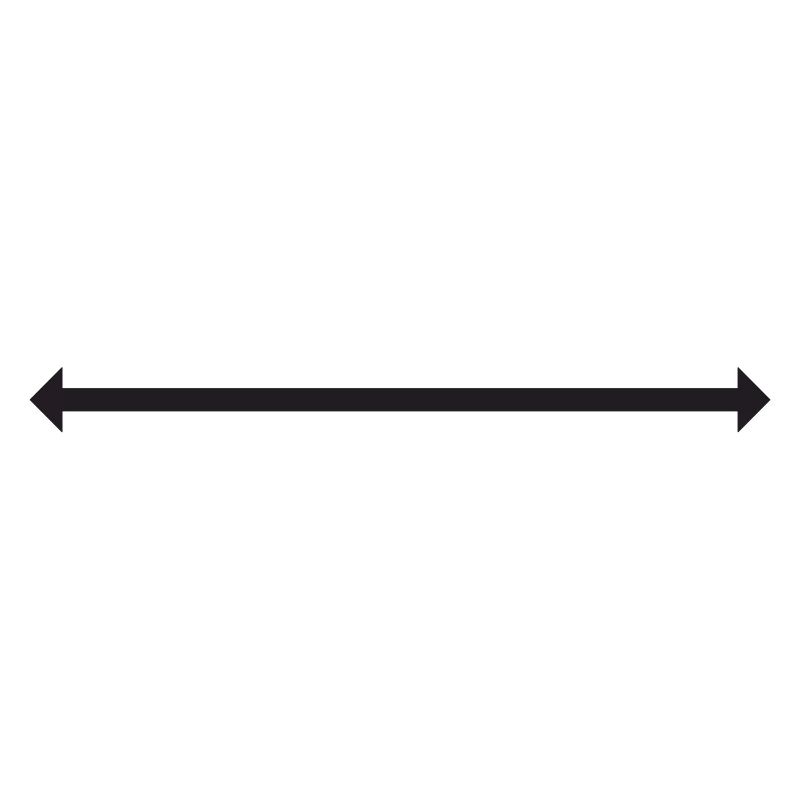 Symbol arrow with two points