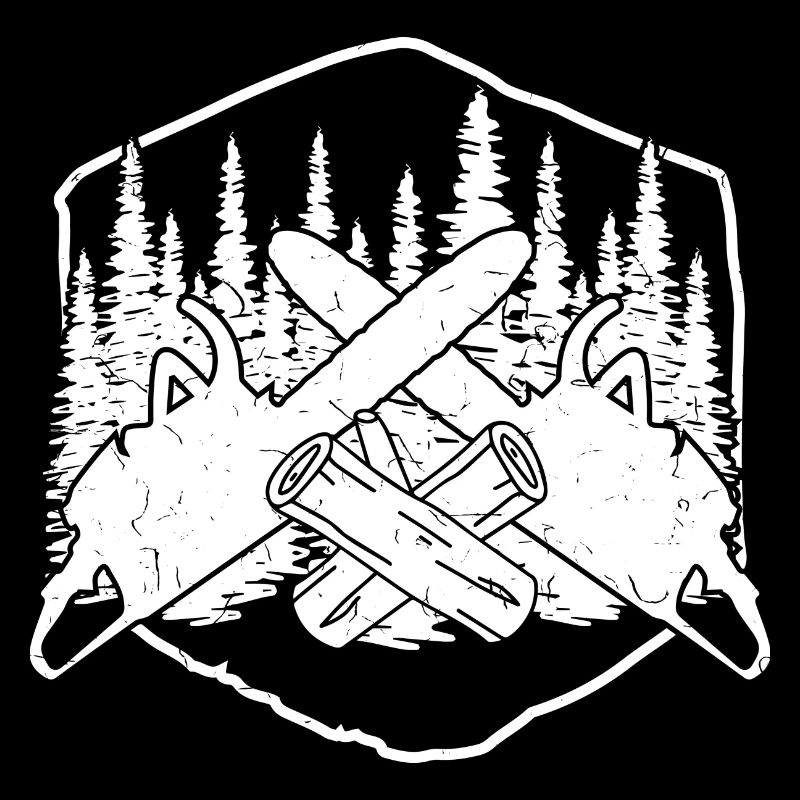 HOLZ SÄGE KETTENSÄGE GESCHENK WALD FÖRSTER BERUF