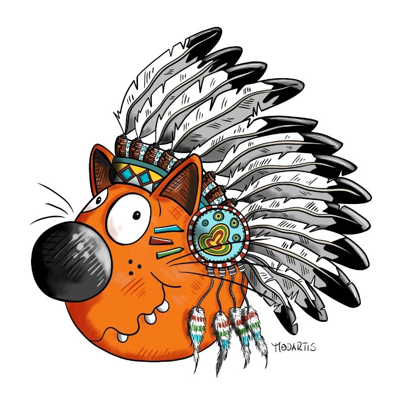 Indianer Katze