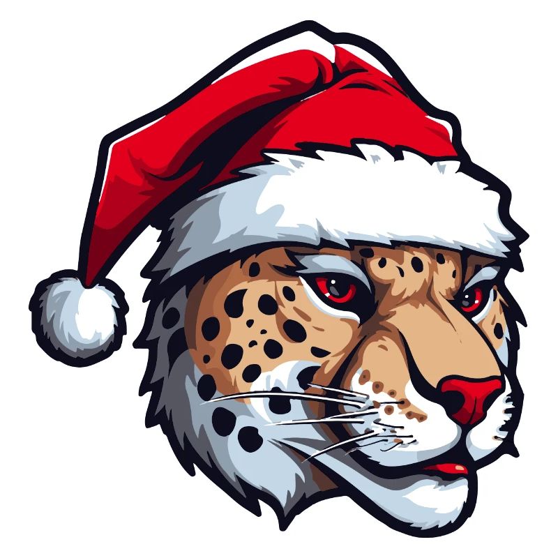 Tête de guépard Noël Noël