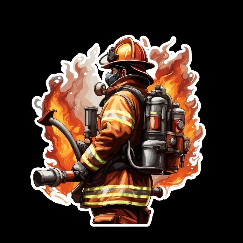 Firefighter / Fire / Fire / Extinguish / Hero
