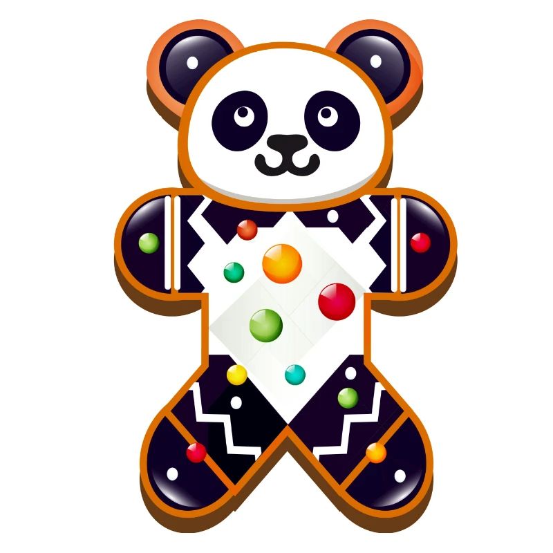 Gingerbread Panda – Festive Panda for Christmas