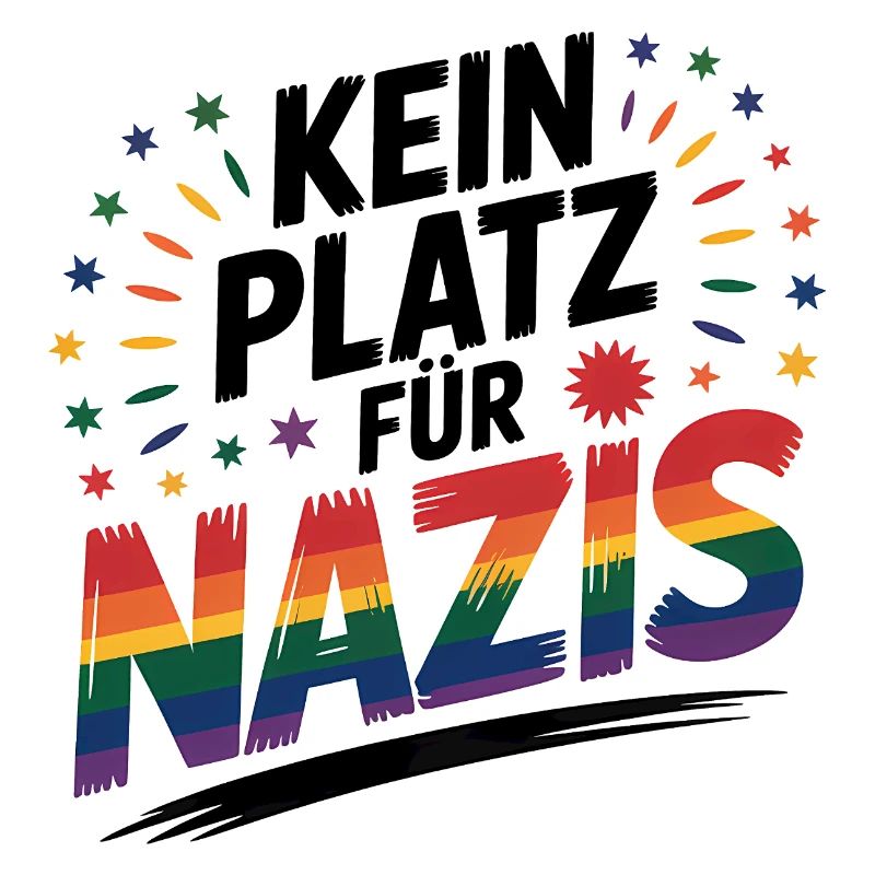 No Place for Nazis - Cool Pride Logo