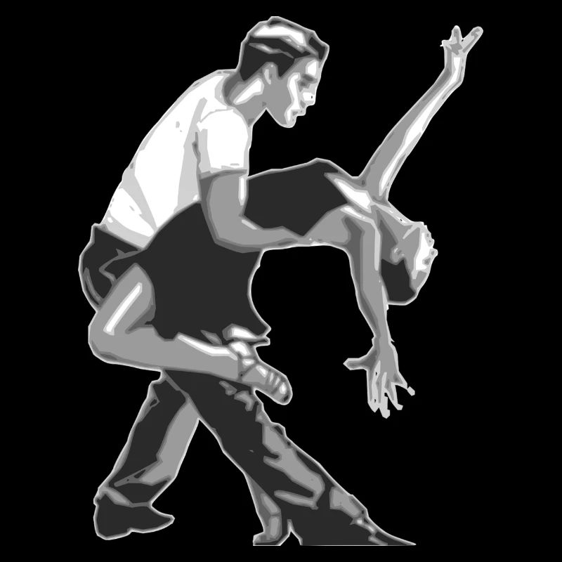 Danseurs et danseuse cadeau de danse salsa
