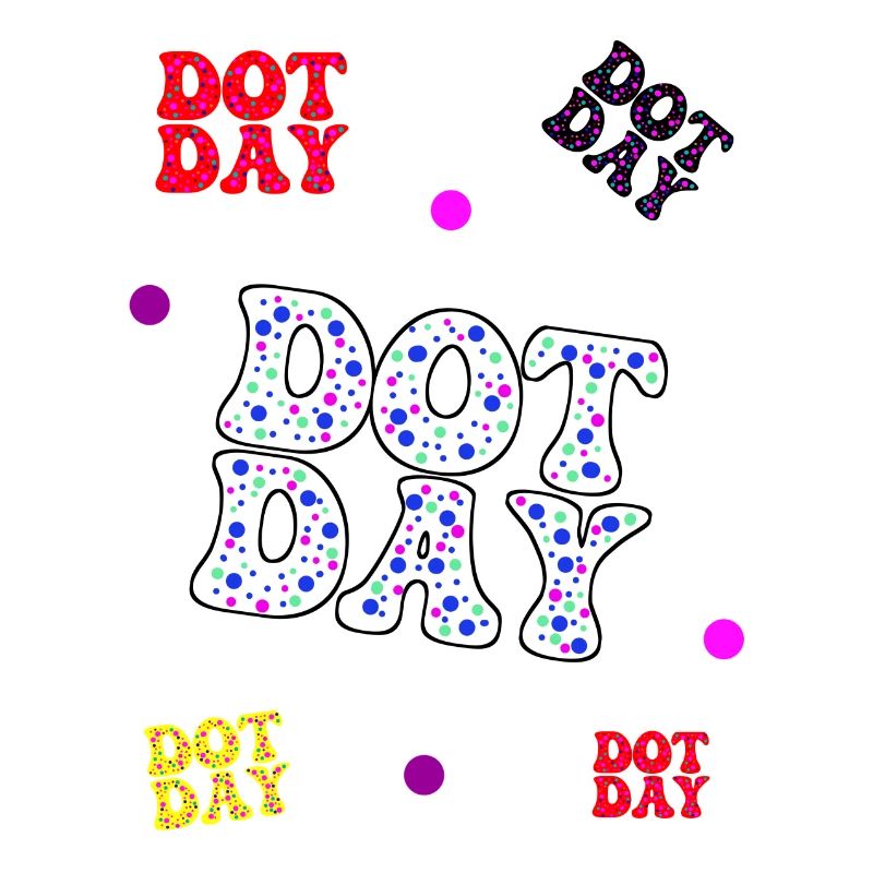 Dotday bunt - Text Pattern