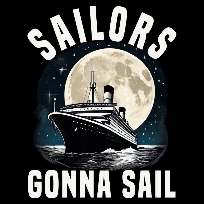 Sailors going to Sail Cruise Ship Vacation Group
