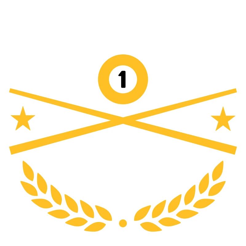 Étoile de billard (queues de billard, boule de billard, étoiles)