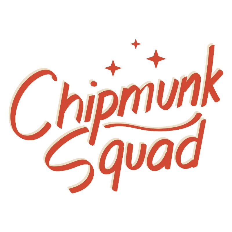 Chipmunk Squad Süßes Eichhörnchen Waldtier