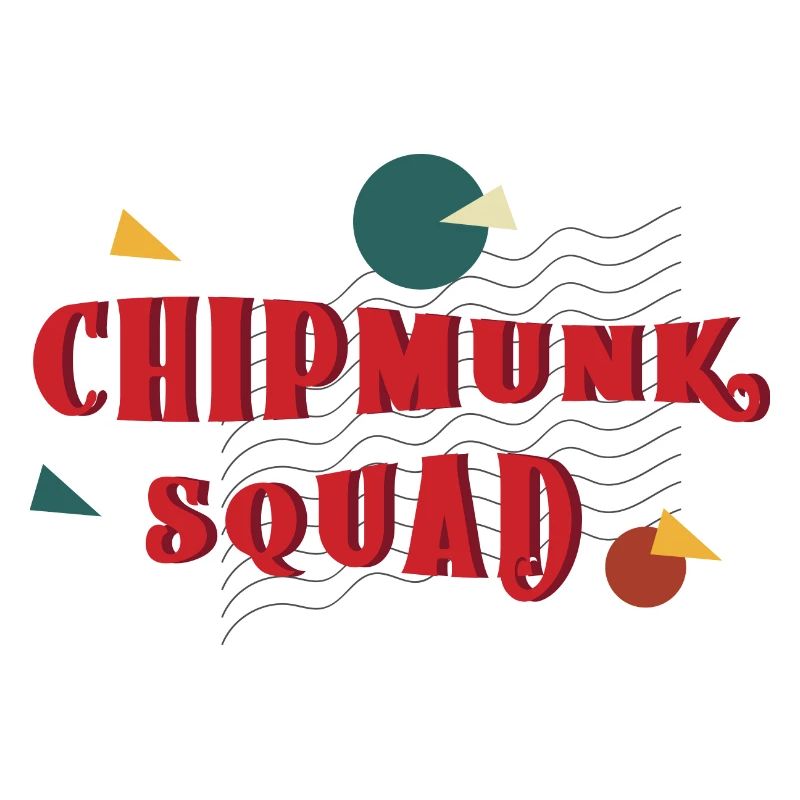 Chipmunk Squad Süßes Eichhörnchen Waldtier